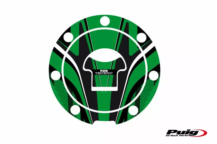 Puig Fuel Cap Cover Radical Honda C/Green - Duell MP varaosat ja tarvikkeet - 93025 - 1
