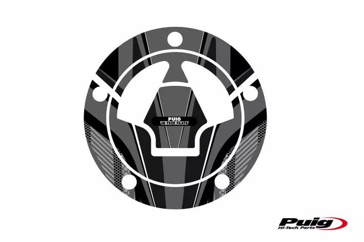 Puig Fuel Cap Cover Radical Kawasaki C/Grey - Duell MP varaosat ja tarvikkeet - 93055 - 1