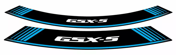 Puig Kit 8 Rim Strips Gsxs C/Blue - Duell MP varaosat ja tarvikkeet - 90915 - 1