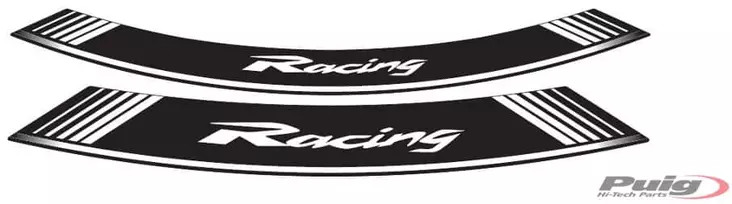Puig Kit 8 Rim Strips Racing C/White - Duell MP varaosat ja tarvikkeet - 92935 - 1