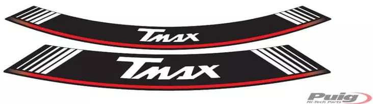 Puig Kit 8 Rim Strips T-Max C/Silver - Duell MP varaosat ja tarvikkeet - 92495 - 1