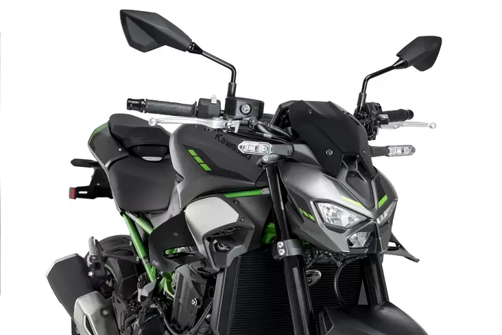 Puig Spoilers D12 Kawasaki Z900 25' C/Black - Duell MP varaosat ja tarvikkeet - 95715 - 1