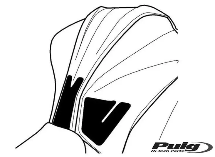 Puig Tank Pad + Side Part Kawasaki Z1000 14-17' - Duell MP varaosat ja tarvikkeet - 91715 - 1
