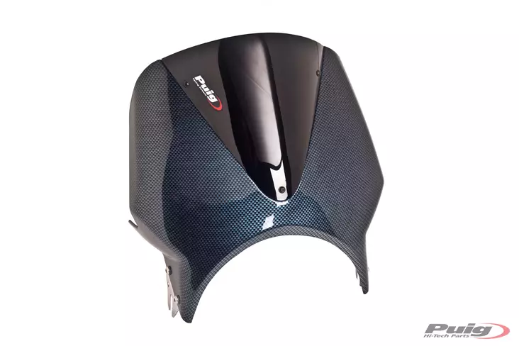 Puig Windscreen Mod.Vision Semif.C/Carbon Screen C/Blac - Duell MP varaosat ja tarvikkeet - 99145 - 1