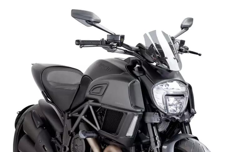Puig Windshield New Gen. Sport Ducati Diavel 14-18' C/C - Duell MP varaosat ja tarvikkeet - 91495 - 1