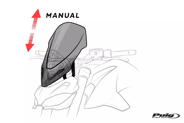 Puig Windshield New Gen. Touring Ducati Diavel 1260/S 1 - Duell MP varaosat ja tarvikkeet - 94255 - 1
