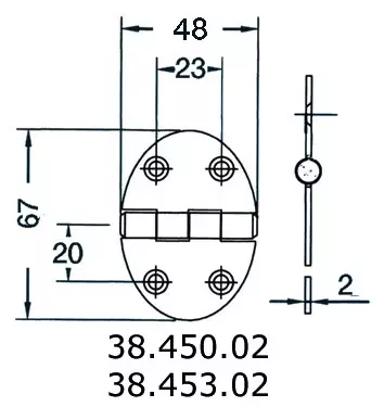 Sarana 48x67mm 2mm - Duell venetarvikkeet - 5455 - 1