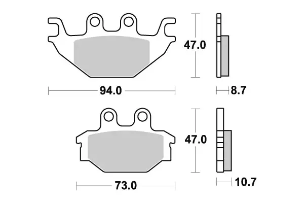 Sbs Jarrupalat Ceramic - Duell MP varaosat ja tarvikkeet - 123965 - 1