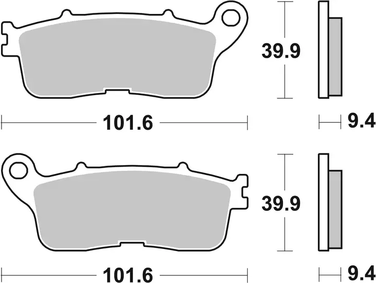 Sbs Jarrupalat Sintered Taakse - Duell MP varaosat ja tarvikkeet - 122875 - 1