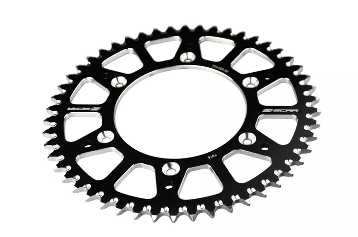 Scar Alu Sprocket - KAWASAKI KX KXF - 49 Teeth - Black color - Duell MP varaosat ja tarvikkeet - 75075 - 1