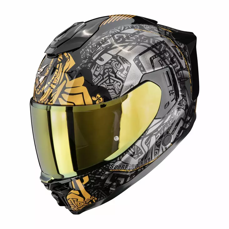 SCORPION Helmet EXO-1500 AIR APUS Black-Grey-Gold, M - Duell ajovarusteet - 49325 - 1