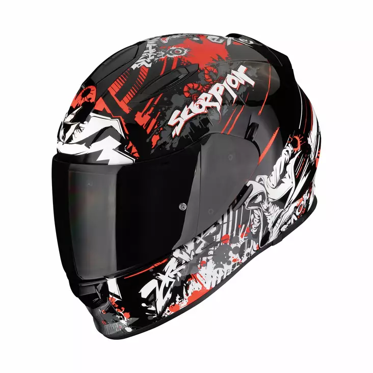 SCORPION Helmet EXO-491 SPECTER Black-Red, S - Duell ajovarusteet - 50035 - 1