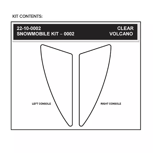 Stompgrip Snowmobile Tank & Console Grip - Volcano : Clear - Duell MP varaosat ja tarvikkeet - 116635 - 1