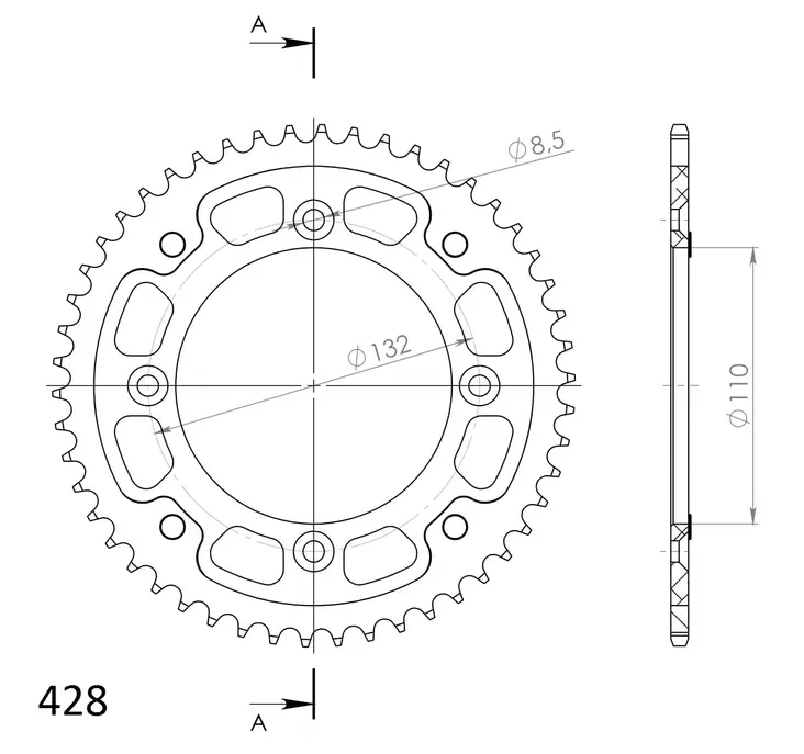 Supersprox Stealth Takaratas KTM SX85 Kulta 50 - Duell MP varaosat ja tarvikkeet - 118745 - 1