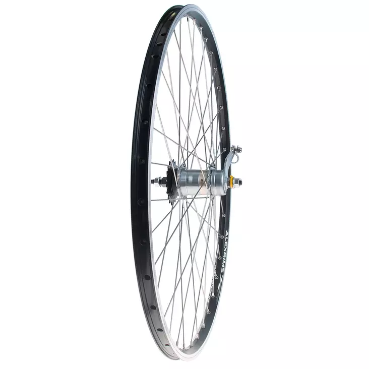 Takapyörä 28" 19-622 NEXUS 3v. Alex X-2000. 2-pohja. alumiini. musta - Duell polkupyörien varaosat ja tarvikkeet - 58935 - 1