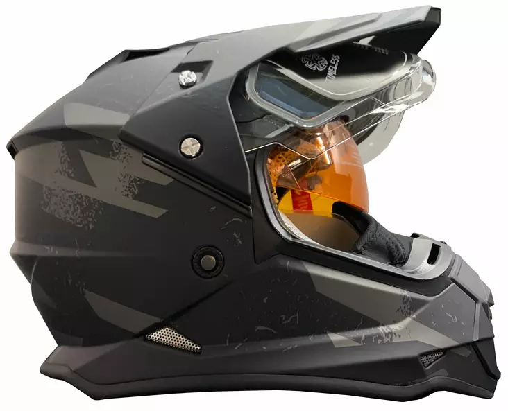 Timeless Snowtrail Chaos kelkkakypärä Adventure mattamusta/harmaa, XL - Duell ajovarusteet - 51095 - 1