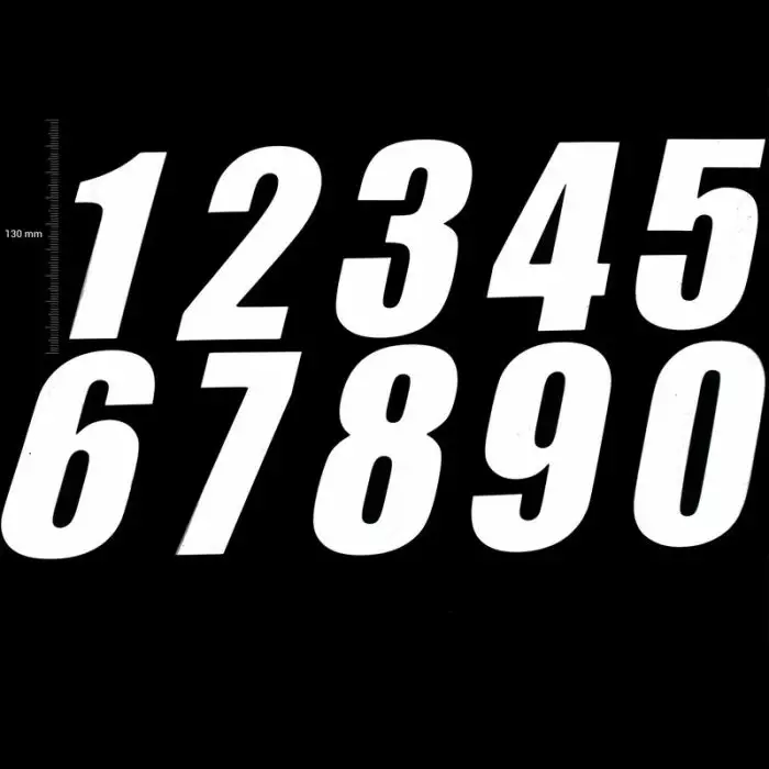 TMV Pro Digits 130mm White '6' (3pcs) - Duell MP varaosat ja tarvikkeet - 87985 - 1