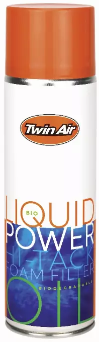 Twin Air Liquid Bio Power Spray Air Filter Oil (500ml) (12) (IMO) - Duell MP varaosat ja tarvikkeet - 125995 - 1