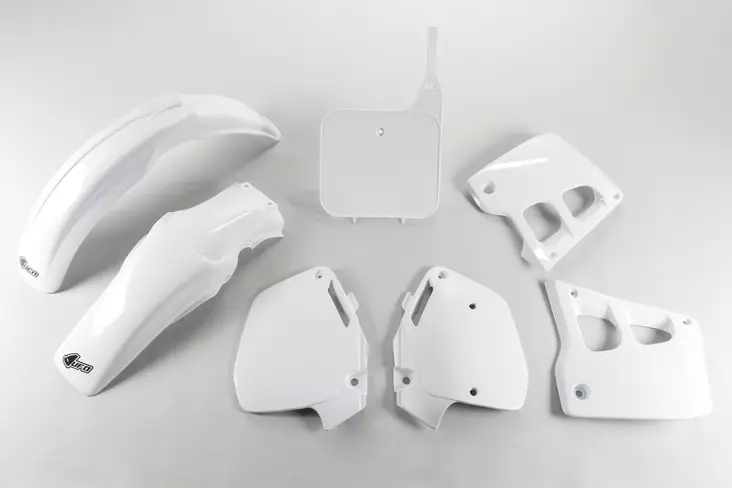 UFO Plastic kit 5-parts Valkoinen 041 CR125 91-92 CR250 90-91 - Duell MP varaosat ja tarvikkeet - 47165 - 1