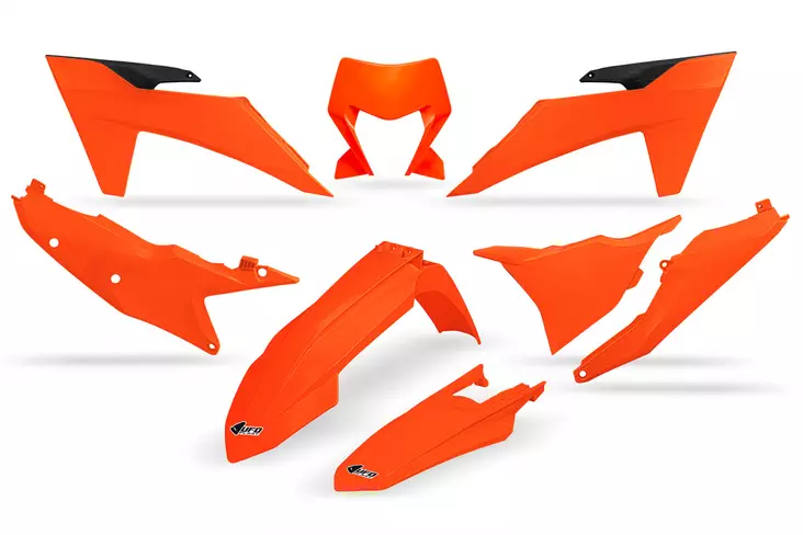 UFO Plastic kit 6-parts KTM EXC EXCF 2024-.. 125-500 Neon Orange - Duell MP varaosat ja tarvikkeet - 47325 - 1