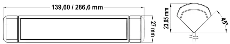 Valo Led valk 90° 13.9cm - Duell venetarvikkeet - 7705 - 1