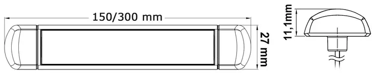 Valo Led valk Tasapohja 15cm - Duell venetarvikkeet - 7145 - 1