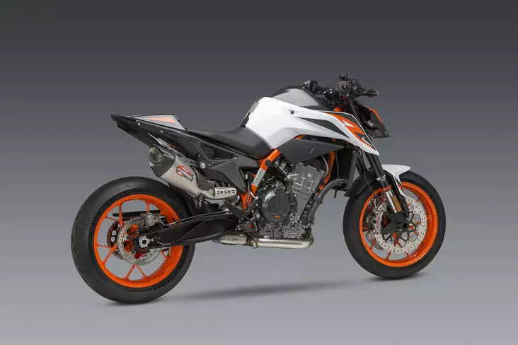 Yoshimura 890 DUKE R 20-21 / 790 DUKE 19-20 AT2 Stainless Slip-On Exhaust, w/ S - Duell MP varaosat ja tarvikkeet - 113475 - 1