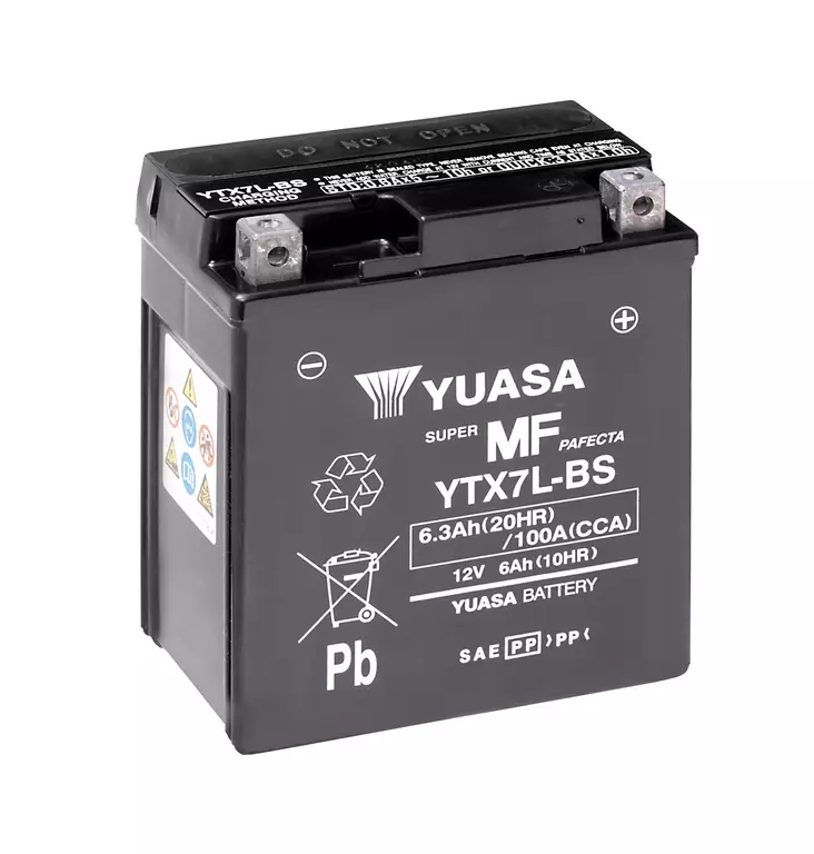 Yuasa akku YTX7L-BS (cp) Happopatruuna mukana (5) - Duell muut varaosat ja tarvikkeet - 131165 - 1