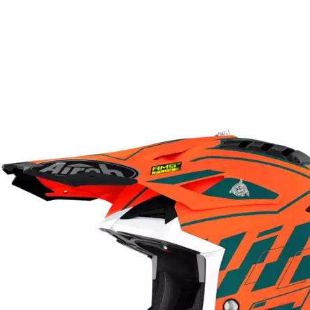 Airoh Aviator 3 Lippa Rampage oranssi - Duell ajovarusteet - 60075 - 1