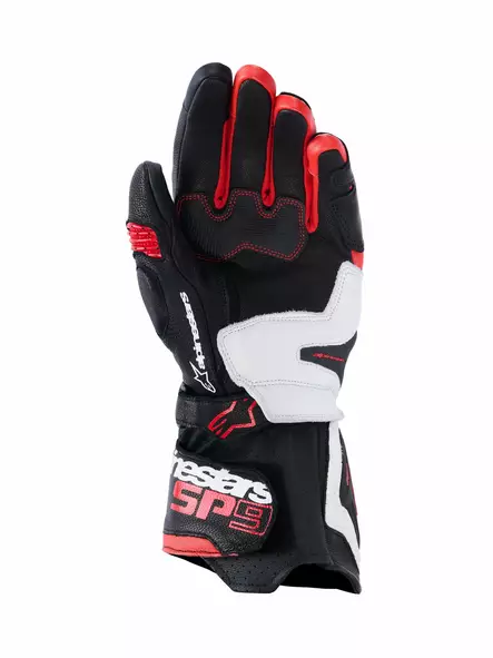 Alpinestars Ajohanskat SP-9 Musta/Valkoinen/Punainen, XL - Duell ajovarusteet - 40215 - 1