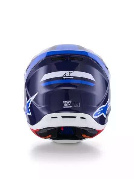 Alpinestars Kypärä S-M7 Rise Sininen/Valkoinen, M - Duell ajovarusteet - 36535 - 1