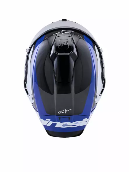 Alpinestars Kypärä Supertech S-R10 Arius Musta/Valkoinen/Sininen, L - Duell ajovarusteet - 36595 - 1