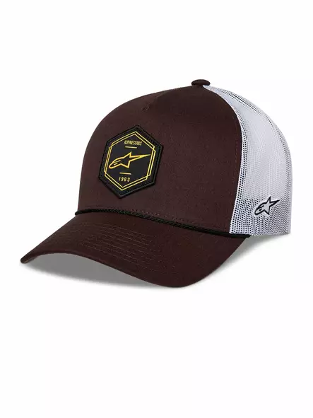 Alpinestars Lippis Hexeon Trucker Snapback Brown/Valkoinen One Size - Duell ajovarusteet - 35705 - 1
