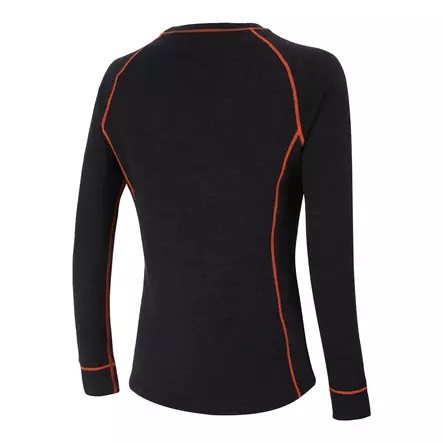 AMOQ 100% Merino Aluspaita Harmaa/Oranssi XS - Duell ajovarusteet - 52215 - 1