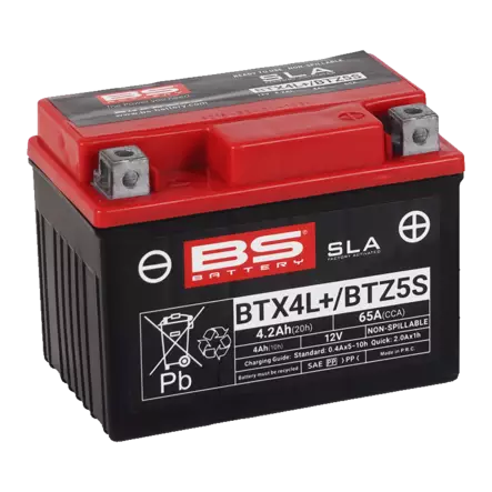 BS Battery BTX4L+/BTZ5S (FA) SLA - Sealed & Activated - Duell muut varaosat ja tarvikkeet - 131435 - 1