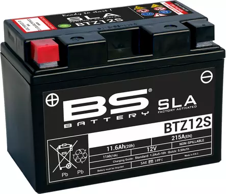 BS Battery BTZ12S (FA) SLA - Sealed & Activated - Duell muut varaosat ja tarvikkeet - 131655 - 1