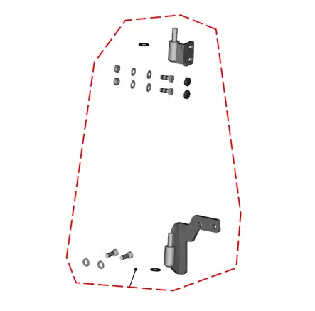 DFK Oven Saranasarja Oikea Polaris Ranger 570 Midsize 2022-> - Duell ATV varaosat ja tarvikkeet - 29585 - 1