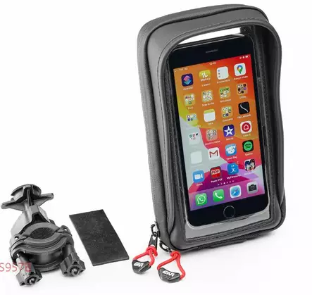 Givi älypuhelin/GPS tasku Iphone X/XS Galaxy S7-S10 ohjaustanko kiinnityksellä - Duell MP varaosat ja tarvikkeet - 104725 - 1