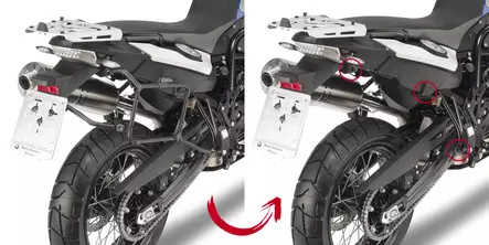 Givi Rapid release tubular side-case holder for MONOKEY® cases BMW - Duell MP varaosat ja tarvikkeet - 102985 - 1