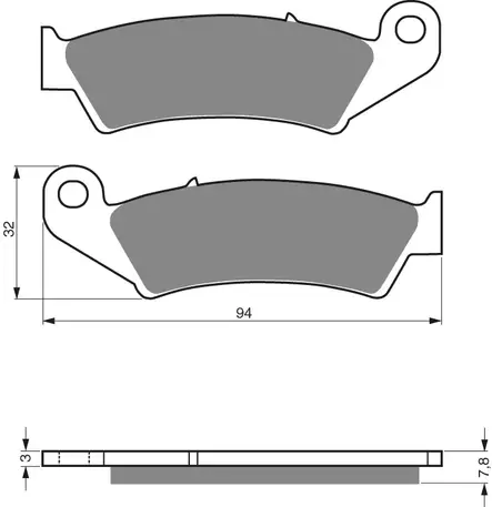 GOLDFREN Jarrupalat 004 Ceramic carbon AD - Duell MP varaosat ja tarvikkeet - 67975 - 1