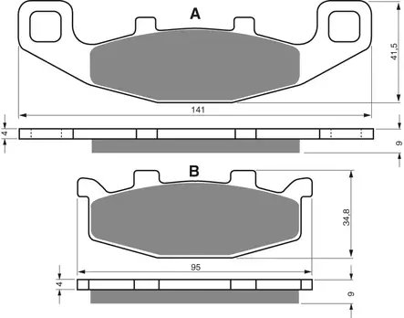 GOLDFREN Jarrupalat 013 Ceramic Carbon S3 - Duell MP varaosat ja tarvikkeet - 67845 - 1