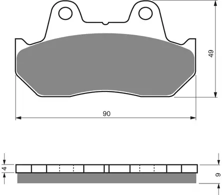 GOLDFREN Jarrupalat 049 Ceramic carbon AD - Duell MP varaosat ja tarvikkeet - 67125 - 1