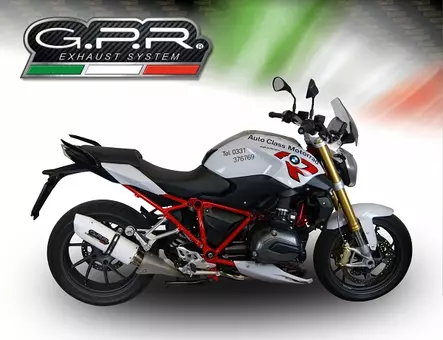 GPR Bmw R 1200 R-Lc 2017/18 e4 EC-Approv. slip-on exhaust Albus Evo4 - Duell MP varaosat ja tarvikkeet - 109405 - 1