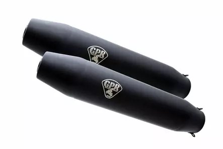 GPR Bmw R 65 ls 1981/1985 Double univ. EC-Approv. silencer w/o link pipes Deept - Duell MP varaosat ja tarvikkeet - 111455 - 1