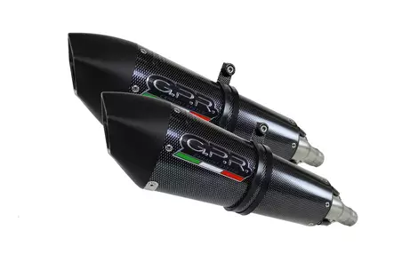 GPR Ducati Monster 696 2008/14 Pair EC-Approv. slip-on exhaust Gpe Ann. Poppy - Duell MP varaosat ja tarvikkeet - 110945 - 1
