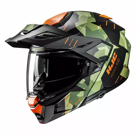 HJC Kypärä i80 Roki Musta/Vihreä/Oranssi MC47SF, S - Duell ajovarusteet - 56295 - 1