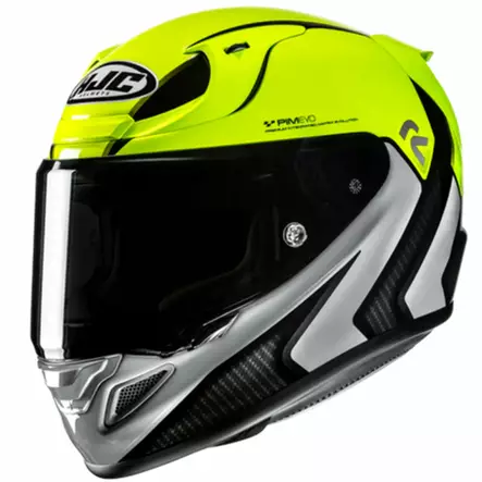 HJC Kypärä RPHA 12 Kos Keltainen Fluo/Musta/Harmaa MC3H, L - Duell ajovarusteet - 56135 - 1