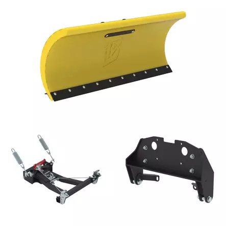 Iron Baltic 1520 mm ETUKIINNITTEINEN muovinen lumilevypaketti - Etukiinnitteiset aurapaketit - 665 - 1