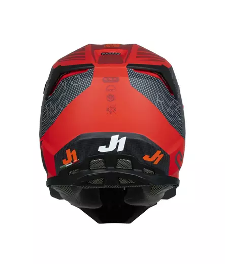 Just1 Kypärä J-22 F Dynamo Musta/Punainen, M - Duell ajovarusteet - 58895 - 1