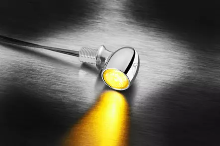 Kellermann Atto® indicator chrome w/ clear glass - Duell MP varaosat ja tarvikkeet - 131945 - 1